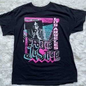 Graphic Poetic Justice T-Shirt | Size Large
